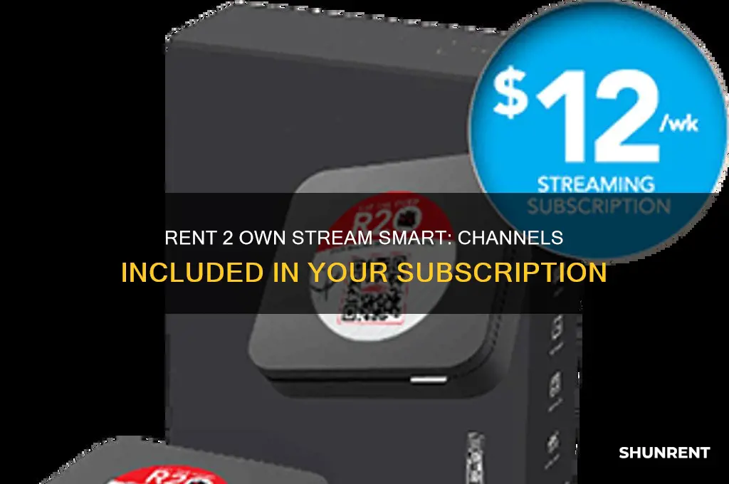 what channels are included on rent 2 own stream smart