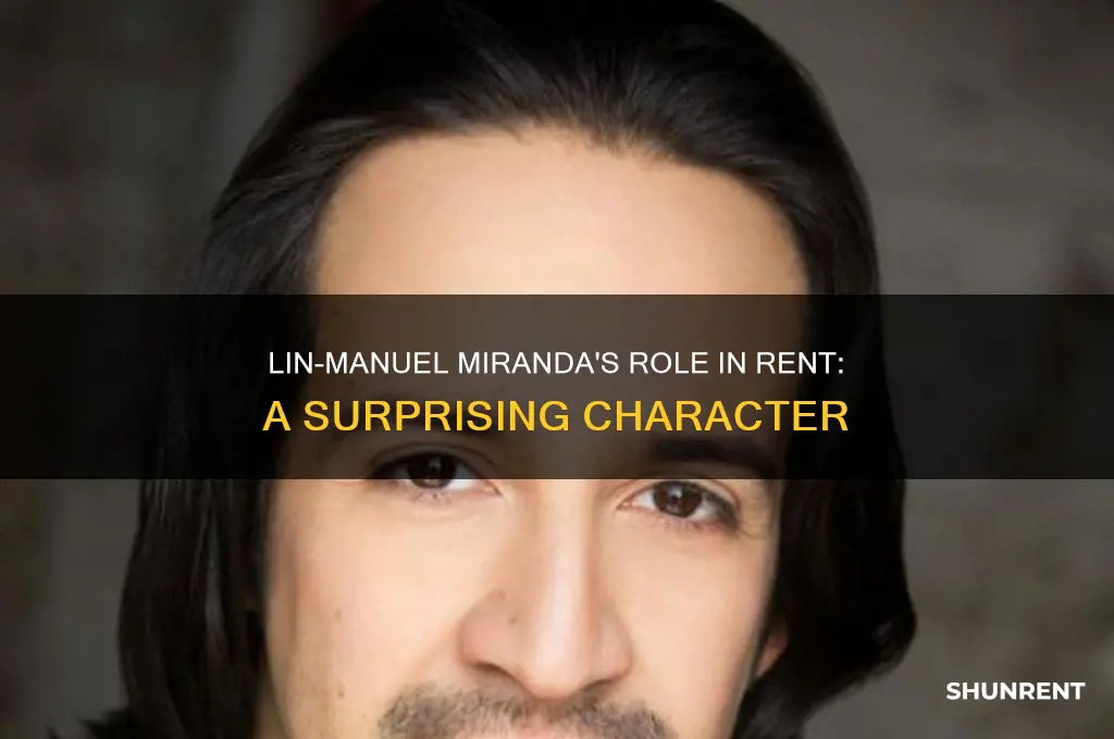 what character did lin manuel miranda play in rent