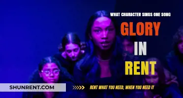 One Song Glory in Rent: Who Sings the Iconic Solo?