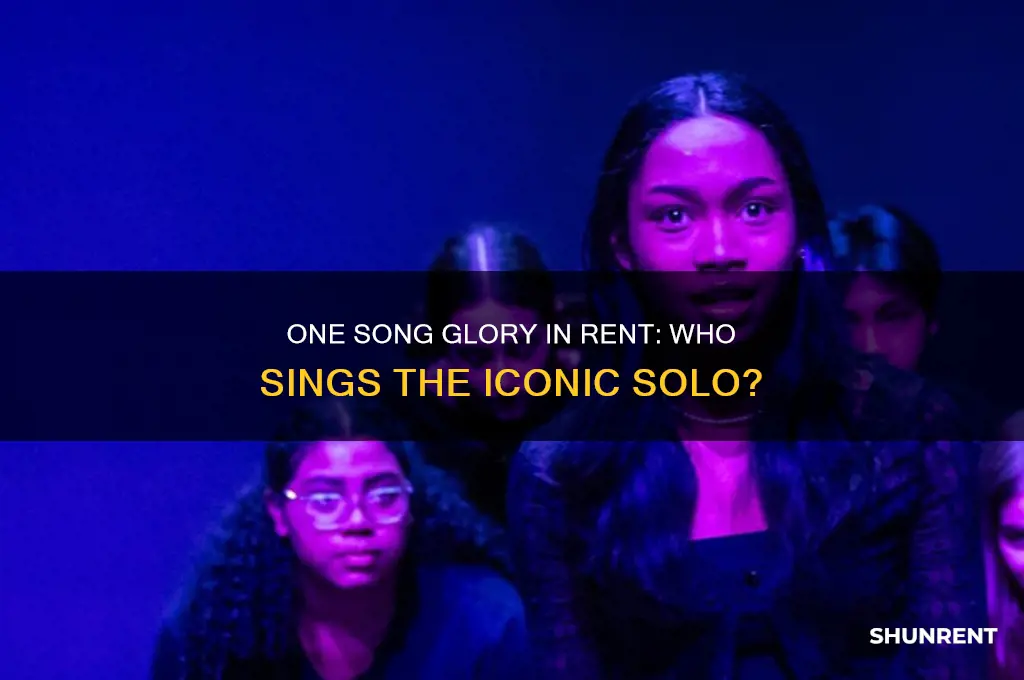 what character sings one song glory in rent