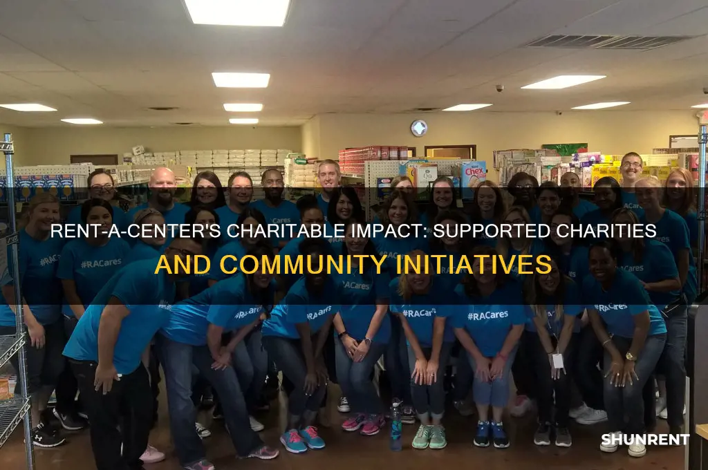 what charities does rent a center support