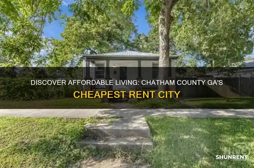 what city in chatham county ga has the cheapest rent