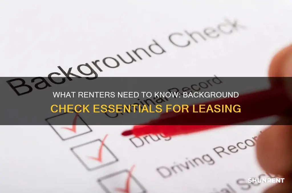 what comes up on a background check for renting