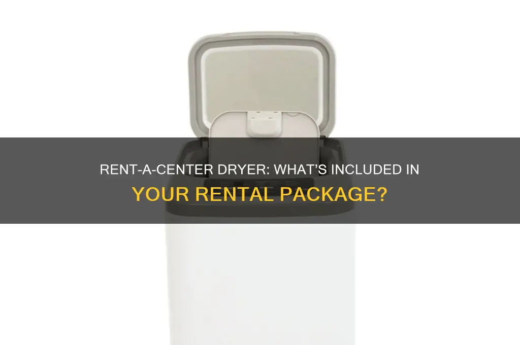 what comes with a rent a center dryer