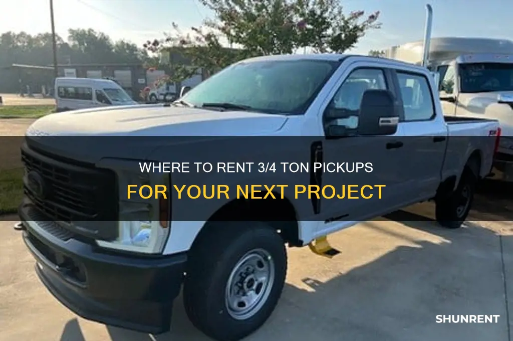 what companies rent 3 4 ton pick ups