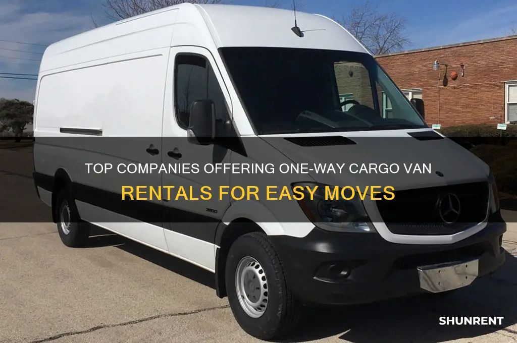 what companies rent cargo vans one way