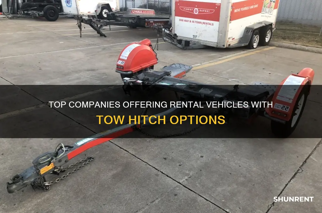 what companies rent vehicles with tow hitch