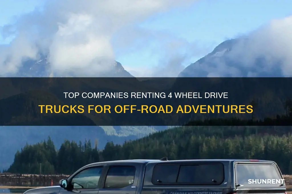 what company rents 4 wheel drive trucks