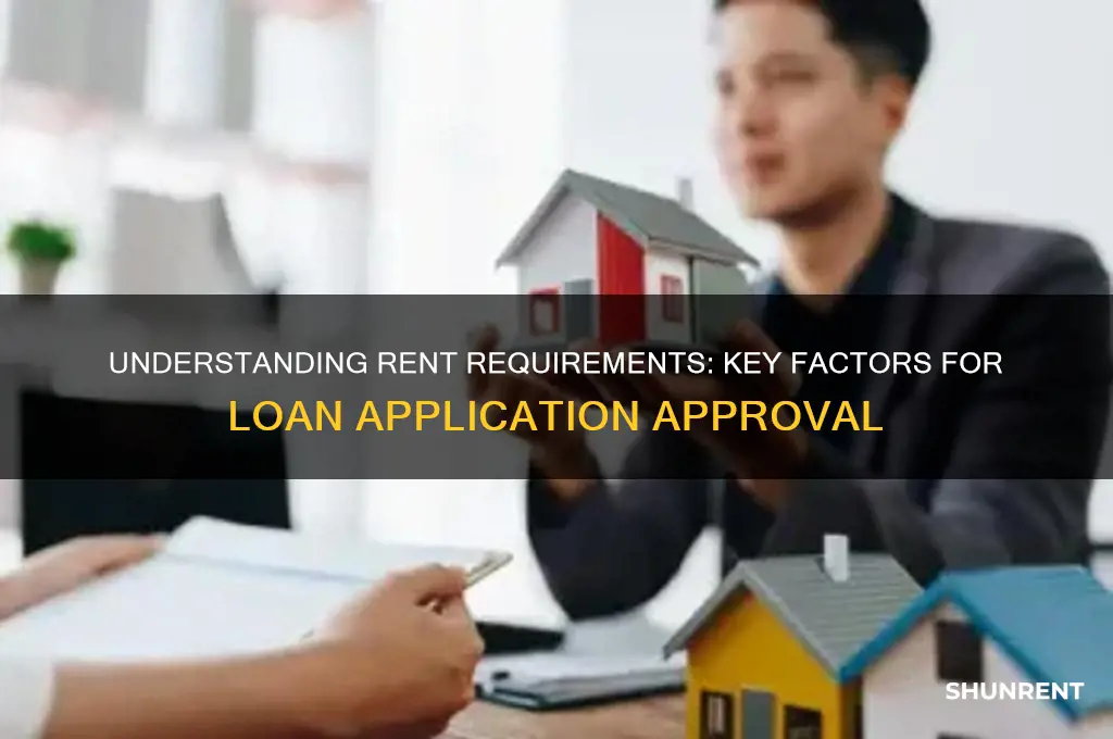 what constitutes rent on a loan application