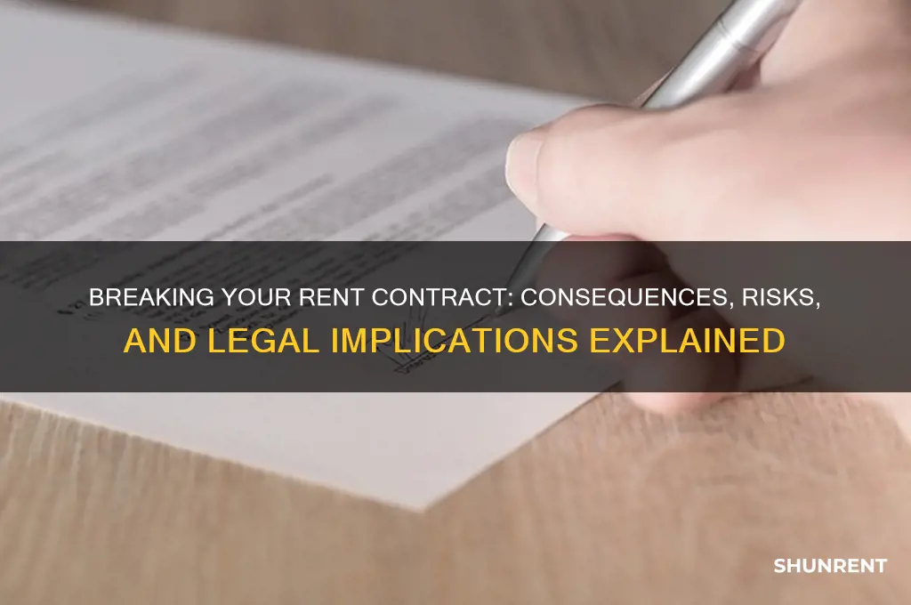 what could happen if i brake rent contract