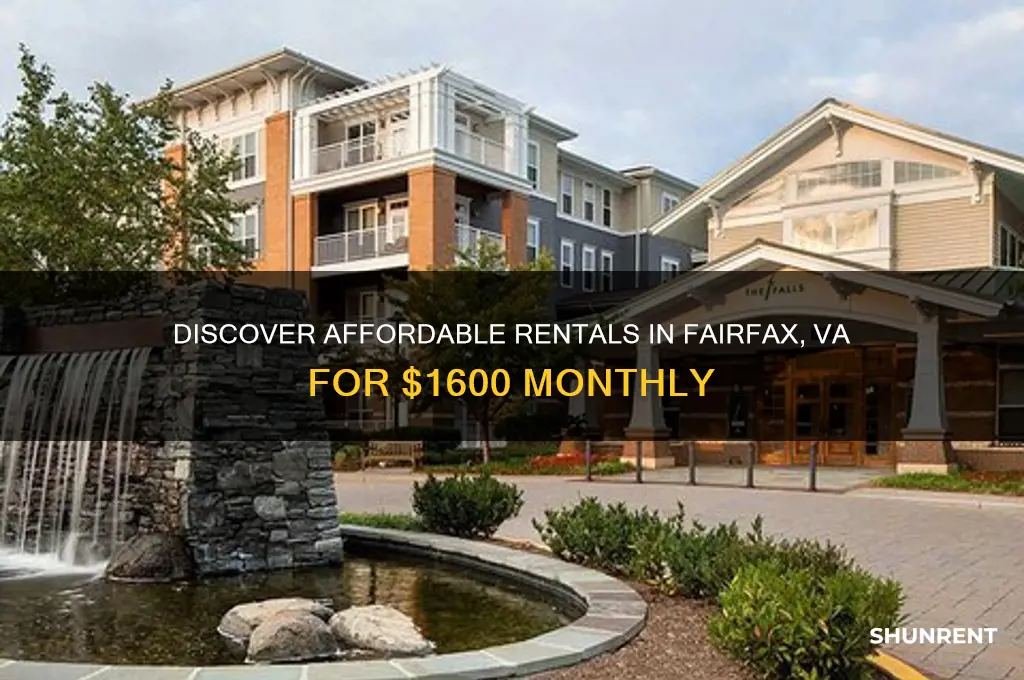 what could i rent for 1600 in fairfax va