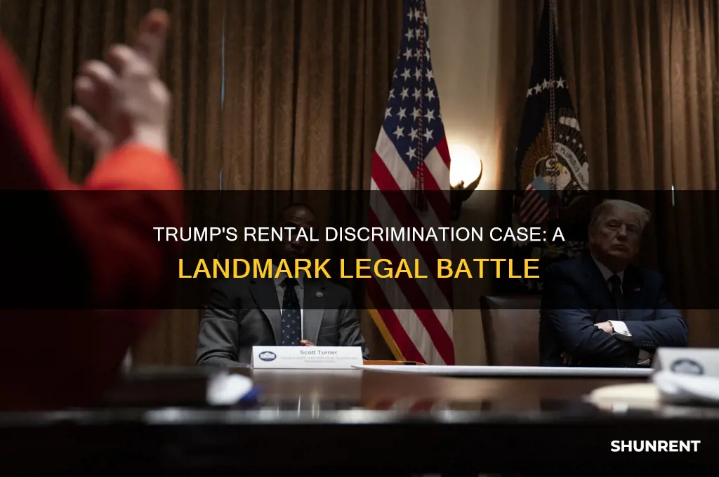 what court case involved trump about renting