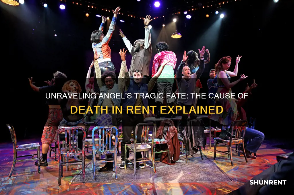 what did angel die from in rent