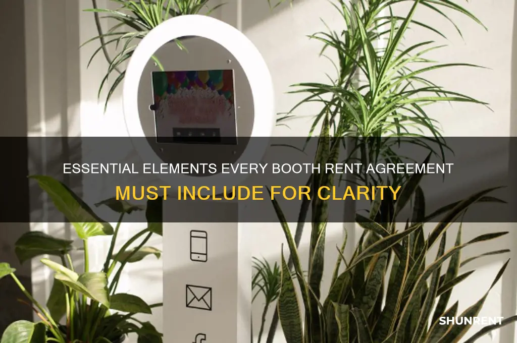 what do all booth rent agreements have