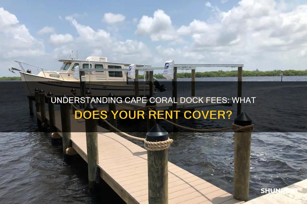 what do dock fees rent for in cape coral
