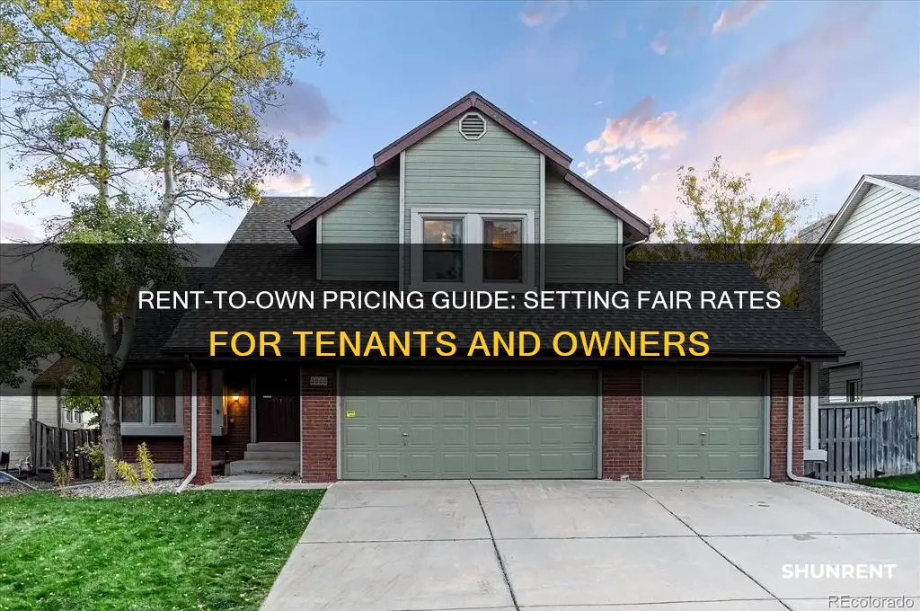 what do i charge for rent to own