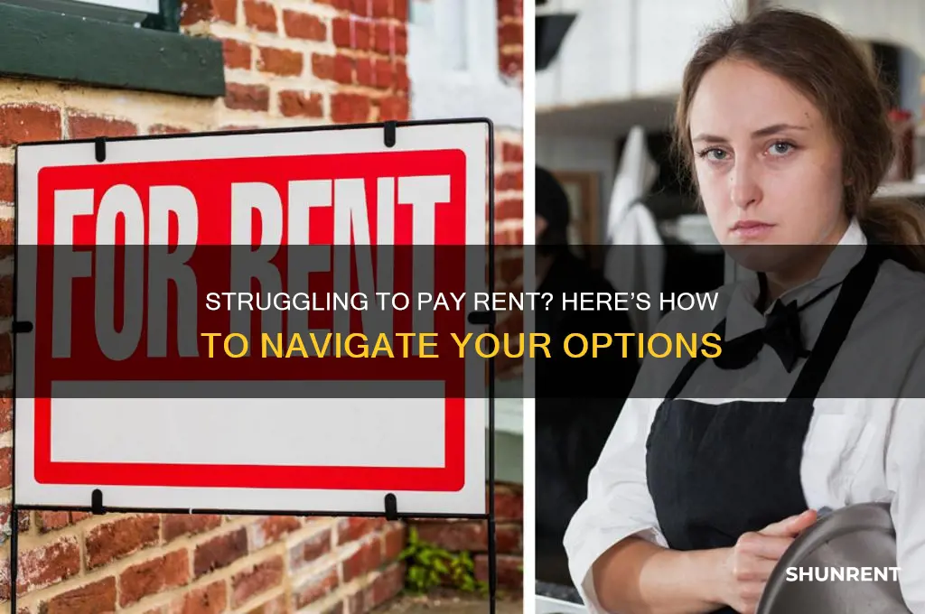 what do i do if i cant afford rent