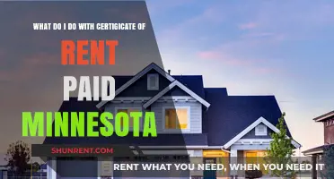 Minnesota Rent Certificate: How to Use Your Paid Rent Certificate