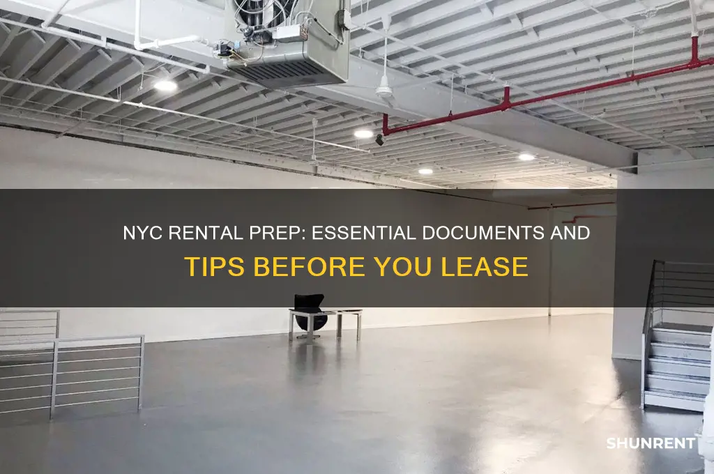 what do i need ready before renting in nyc