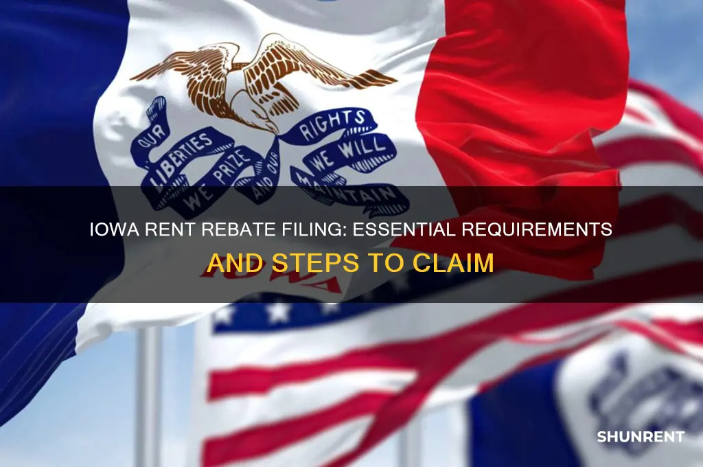 what do i need to file rent rebate in iowa