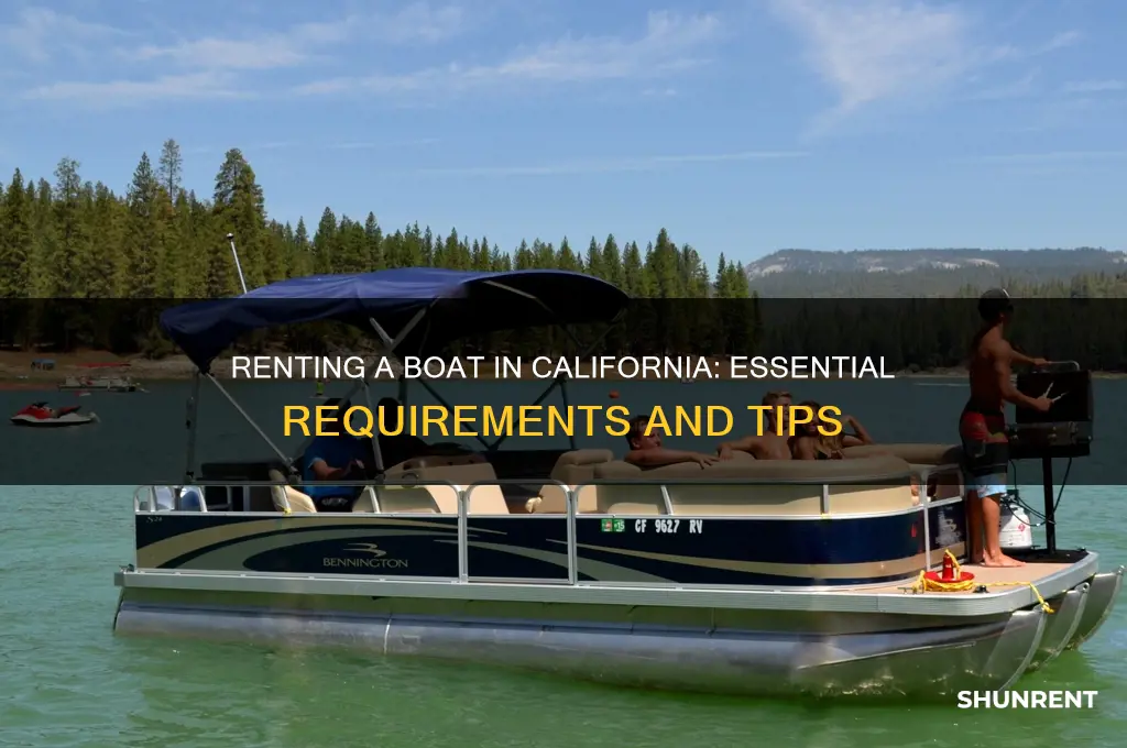 what do i need to rent a boat in california