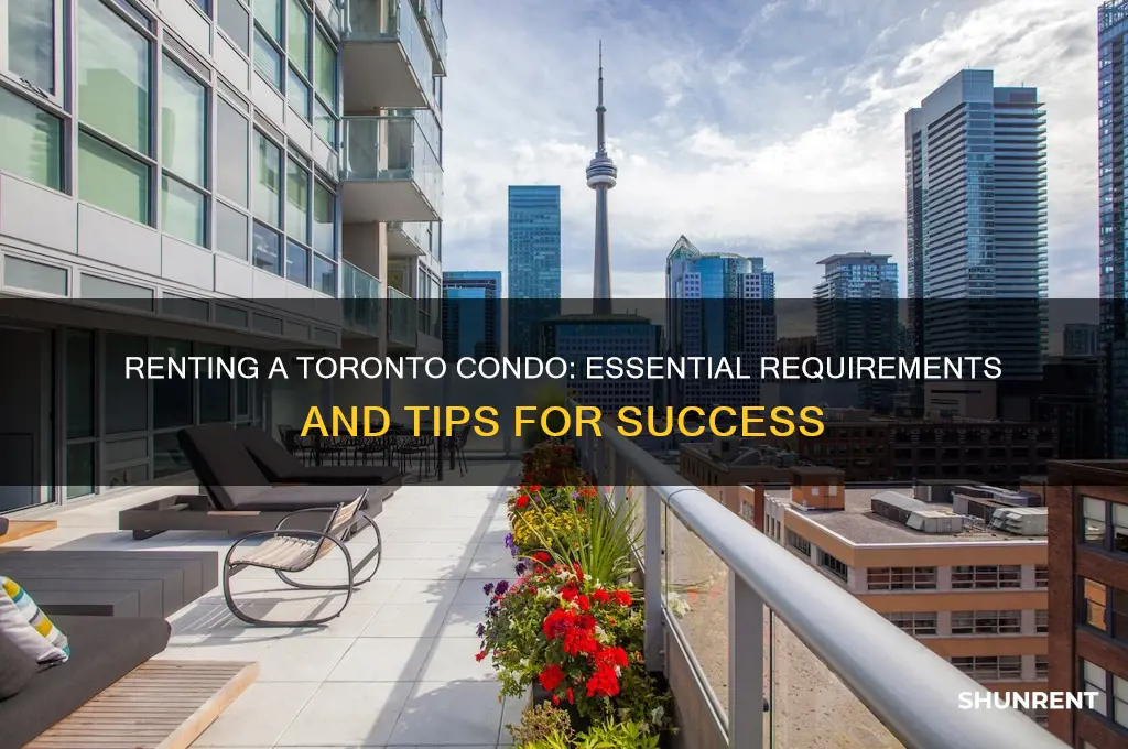 what do i need to rent a condo in toronto