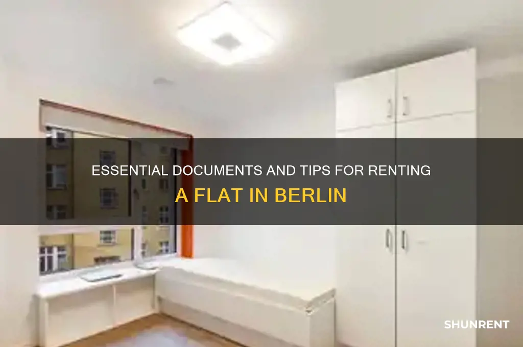 what do i need to rent a flat in berlin