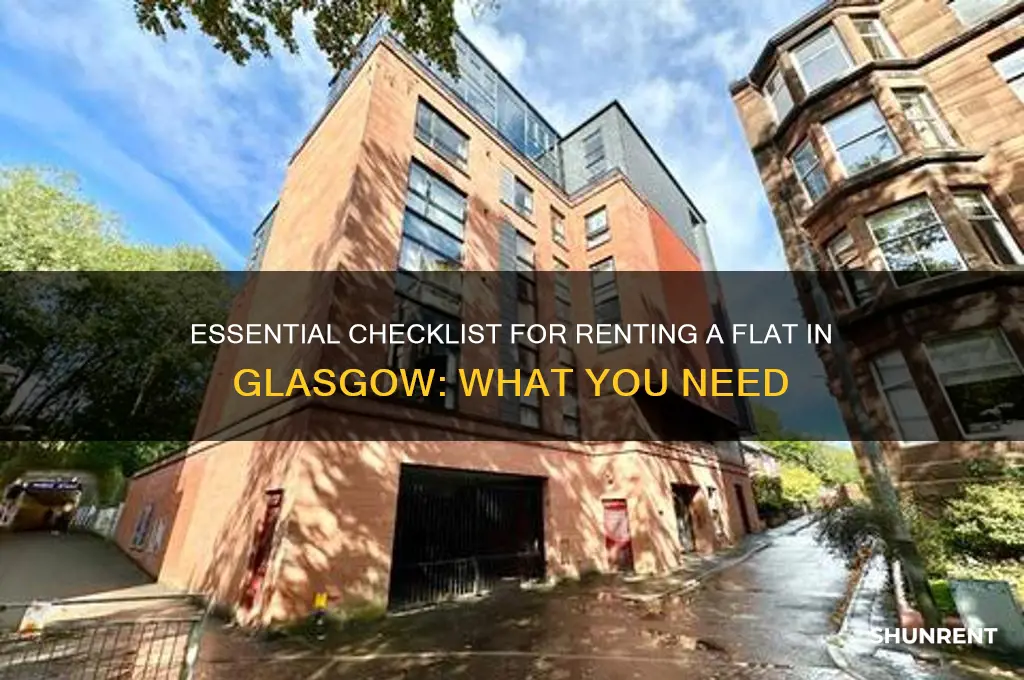 what do i need to rent a flat in glasgow
