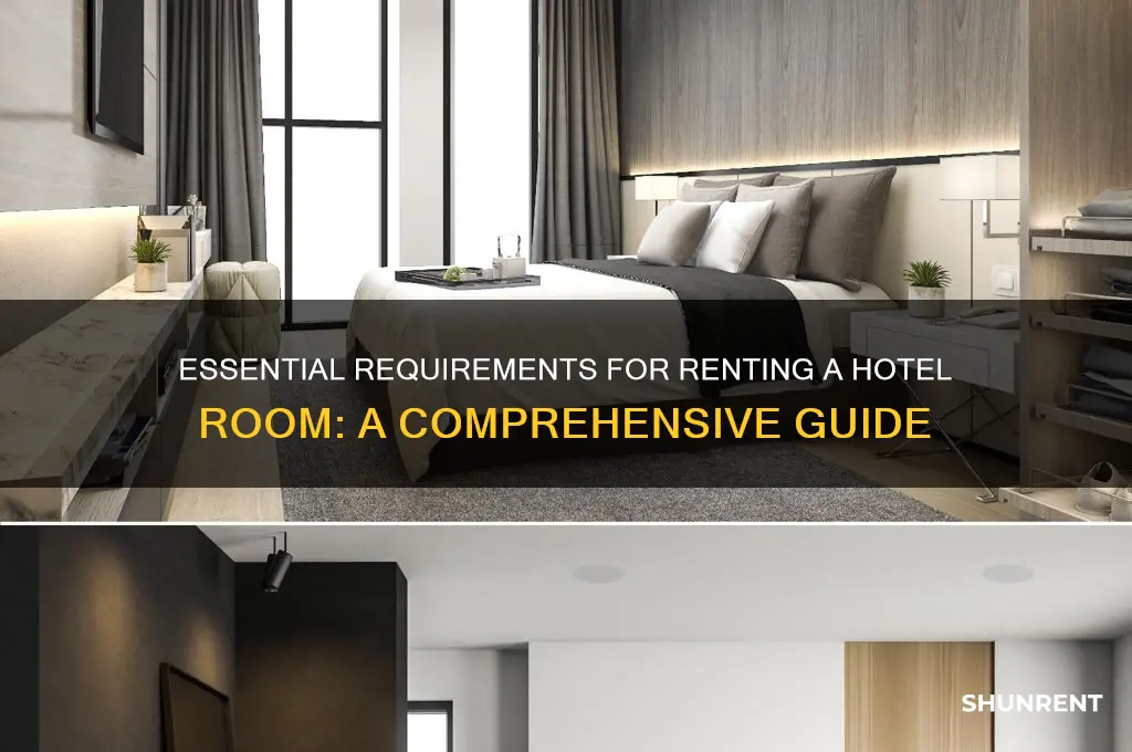 what do i need to rent a hotel