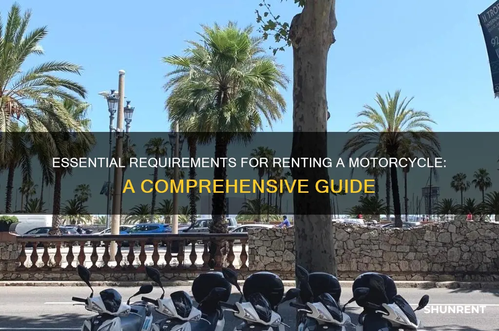 what do i need to rent a motorcycle
