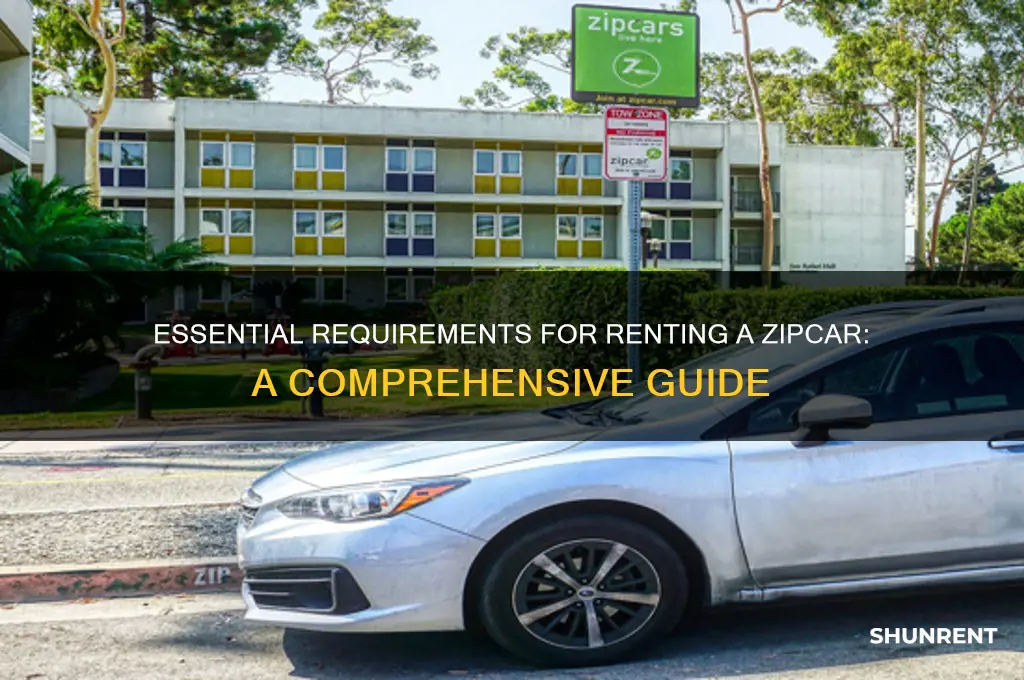 what do i need to rent a zipcar