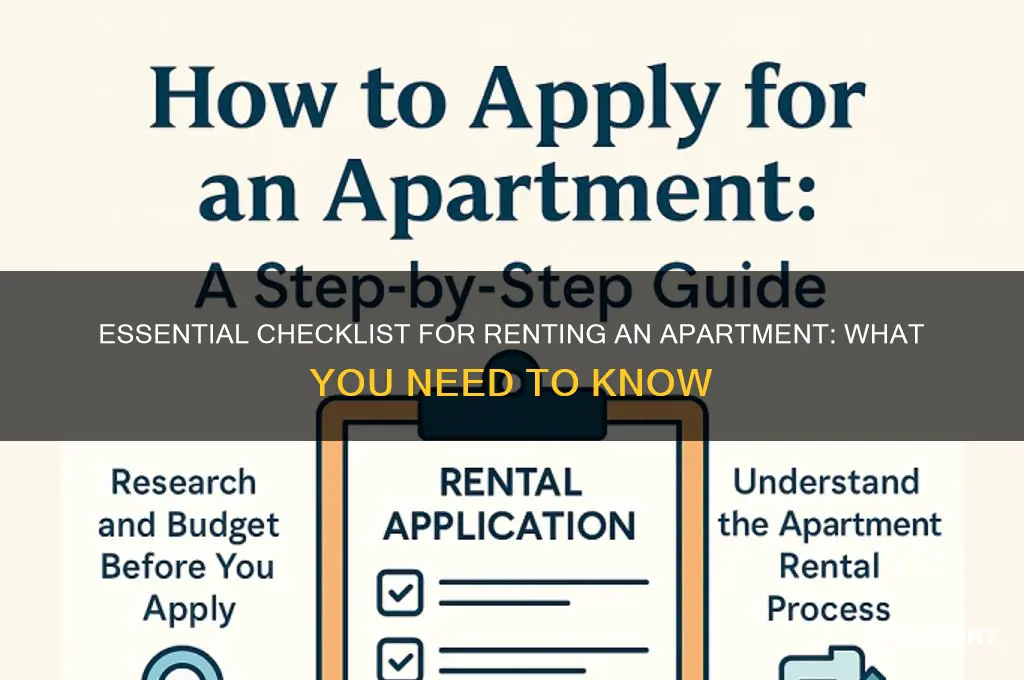 what do i need to rent an apt