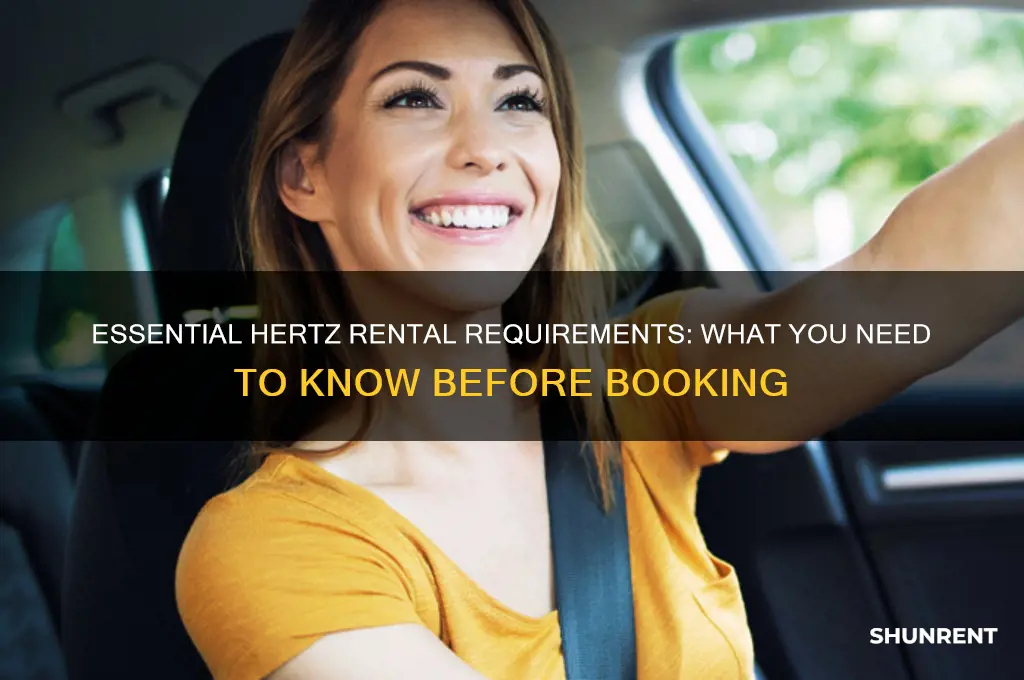 what do i need to rent from hertz