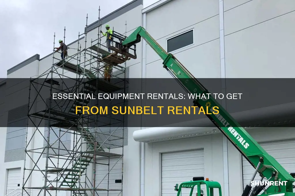 what do i need to rent from sunbelt