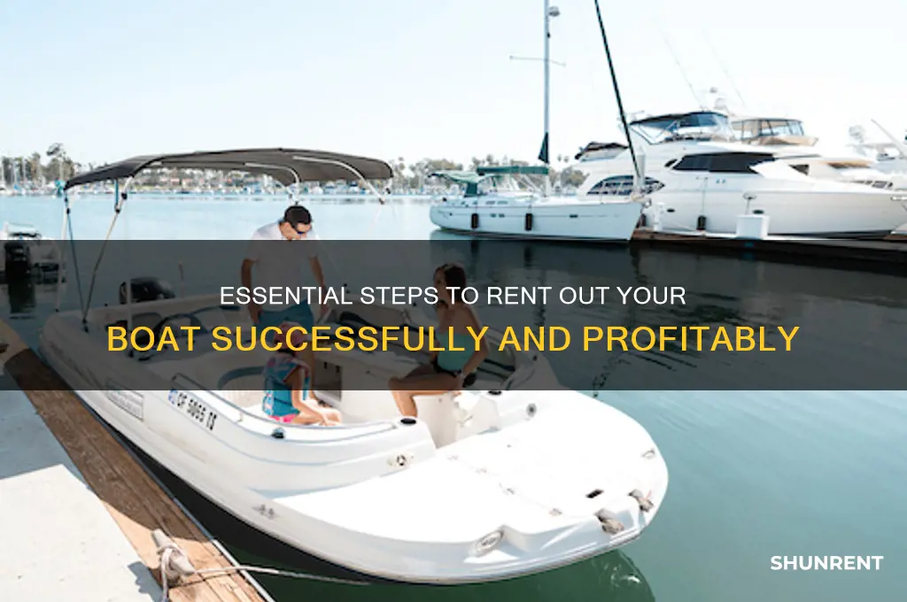 what do i need to rent my boat out