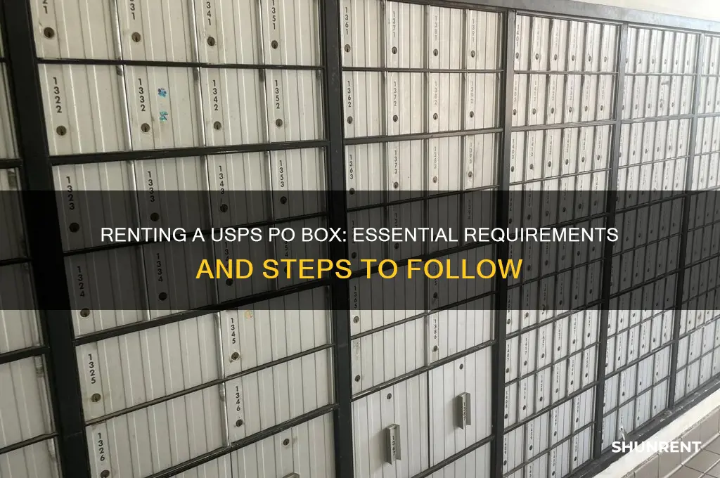 what do i need to rent po box usps