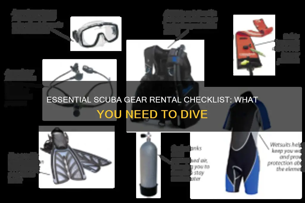 what do i need to rent scuba gear