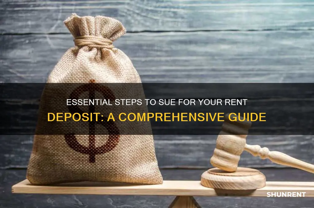 what do i need to sue for my rent deposit