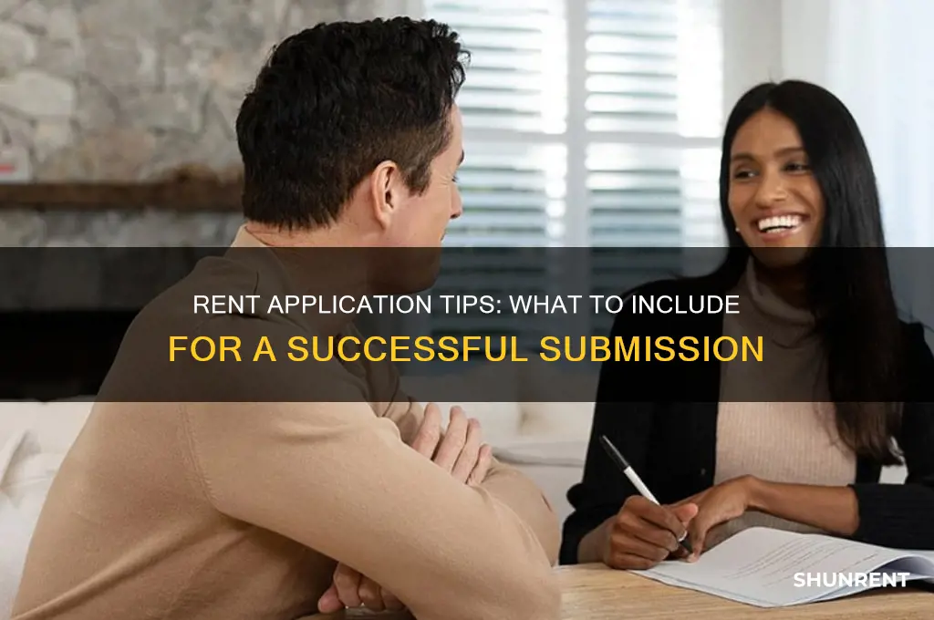 what do i put on rent applications for position