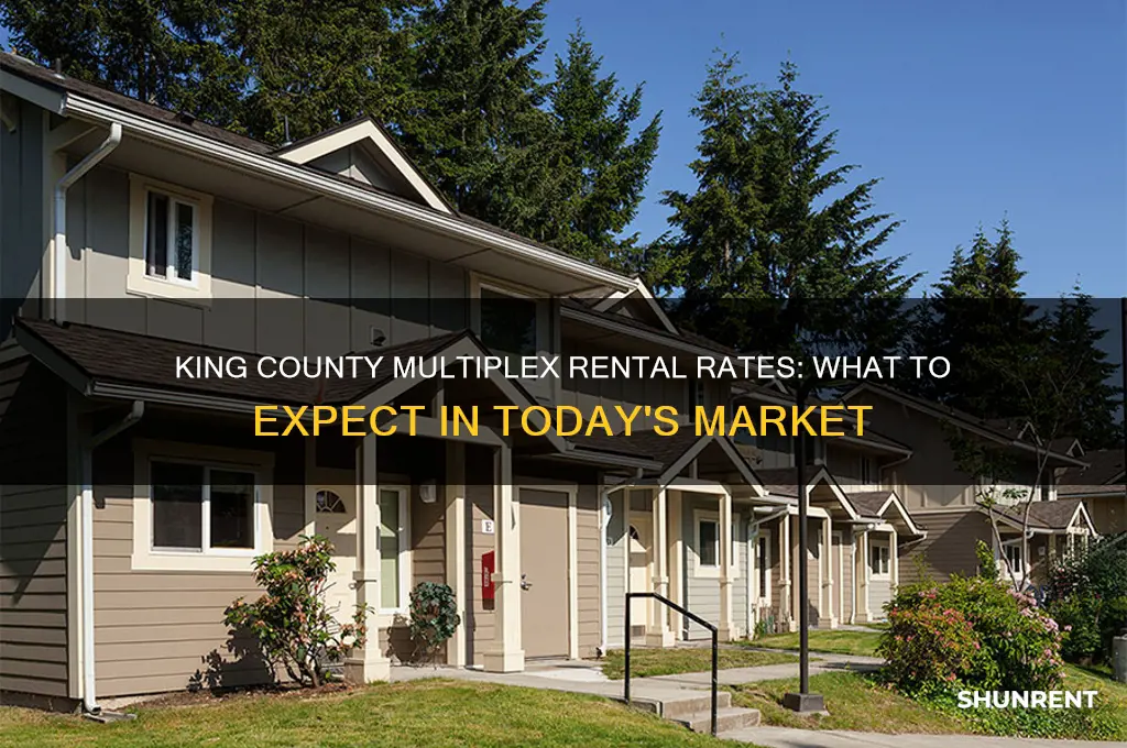 what do most muliplexes rent for in king county