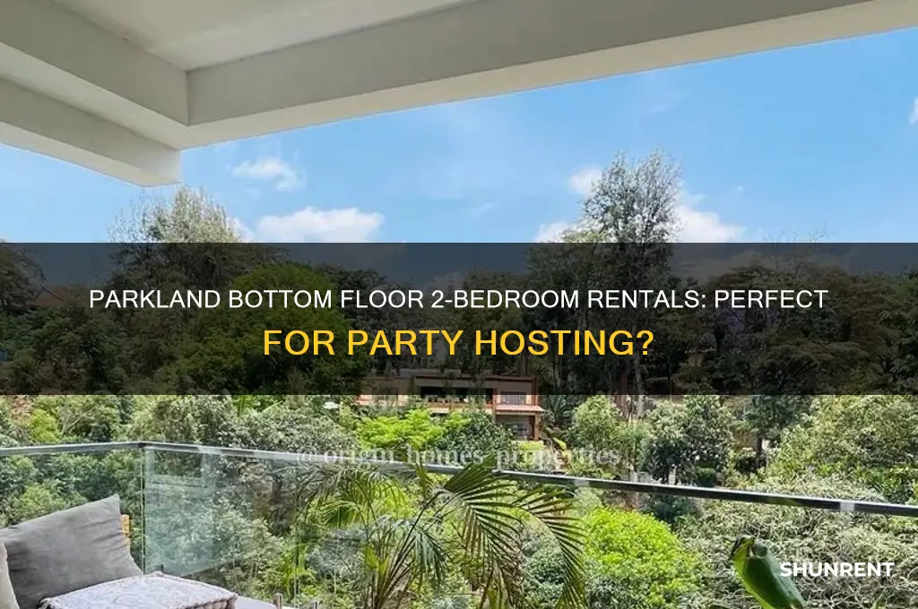 what do parkland bottom floor 2 bedroom rent for parties