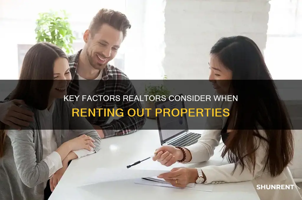 what do realtors look for when renting