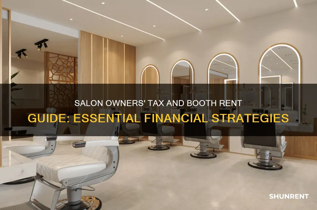 what do salon owners do for taxes and booth rent