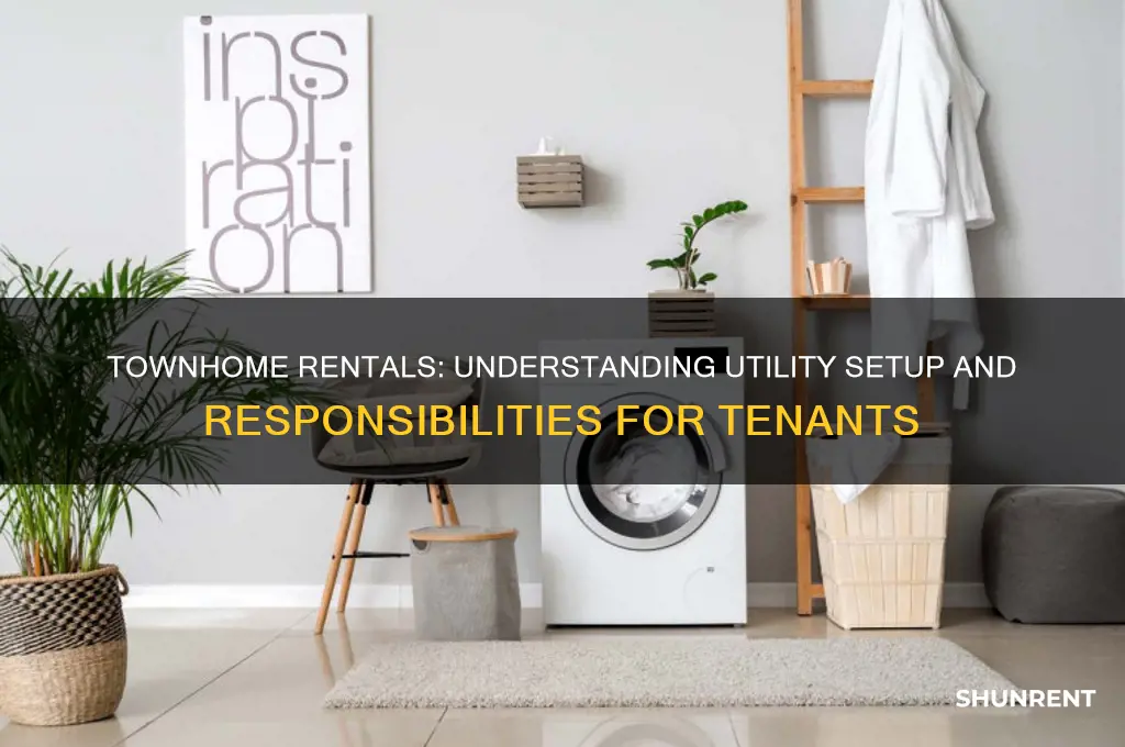 what do utilities look like in a townhome for rent