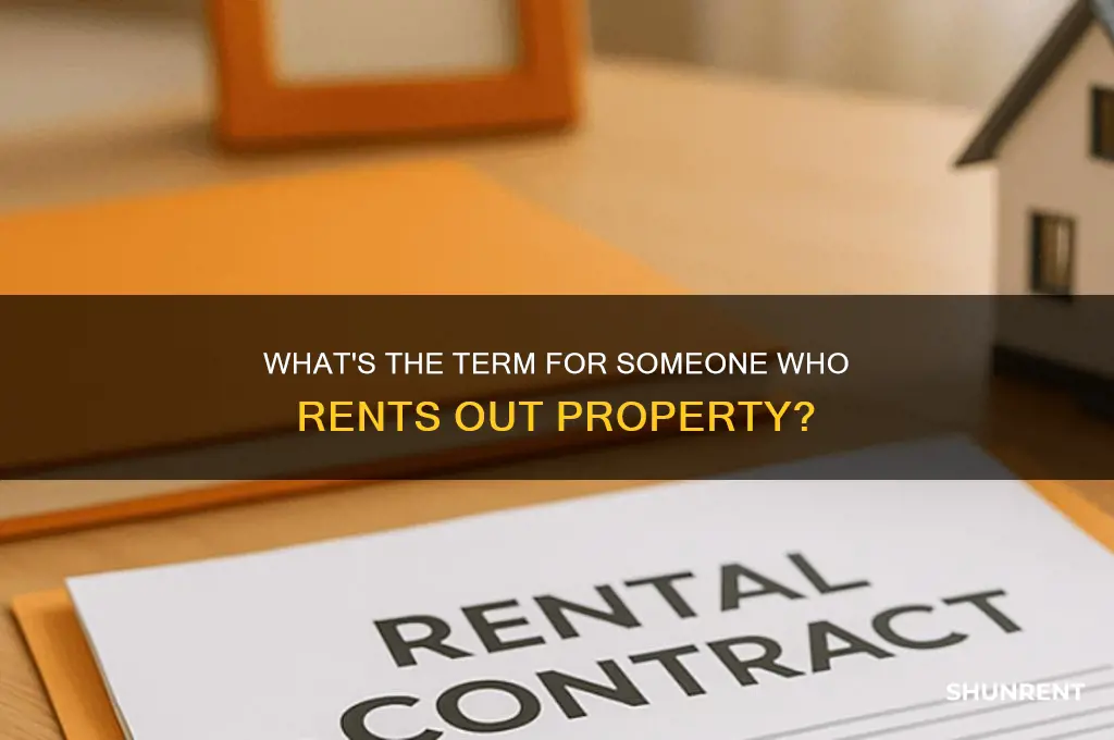 what do you call a person who rents peroperty