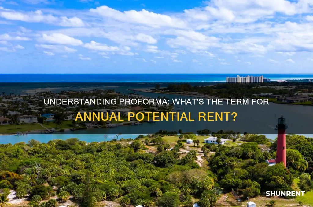 what do you call annual possible rent in proforma