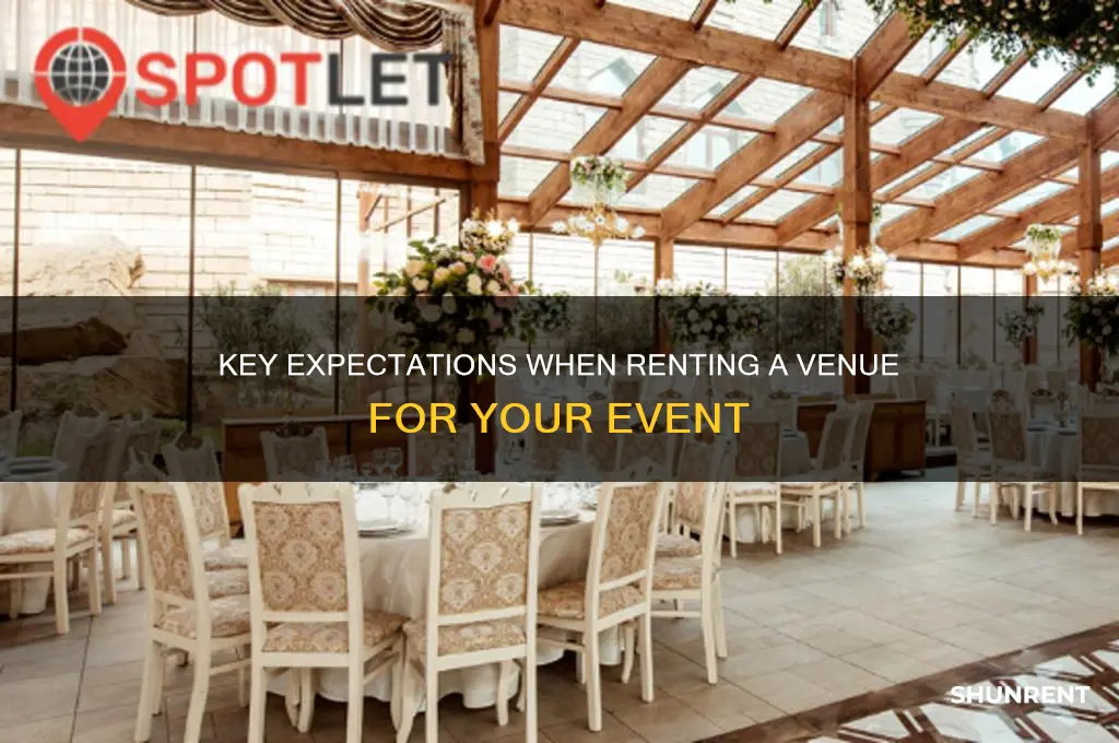 what do you expect when renting a venue