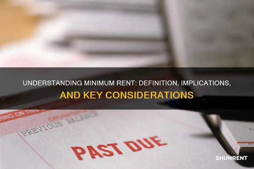 what do you mean by minimum rent
