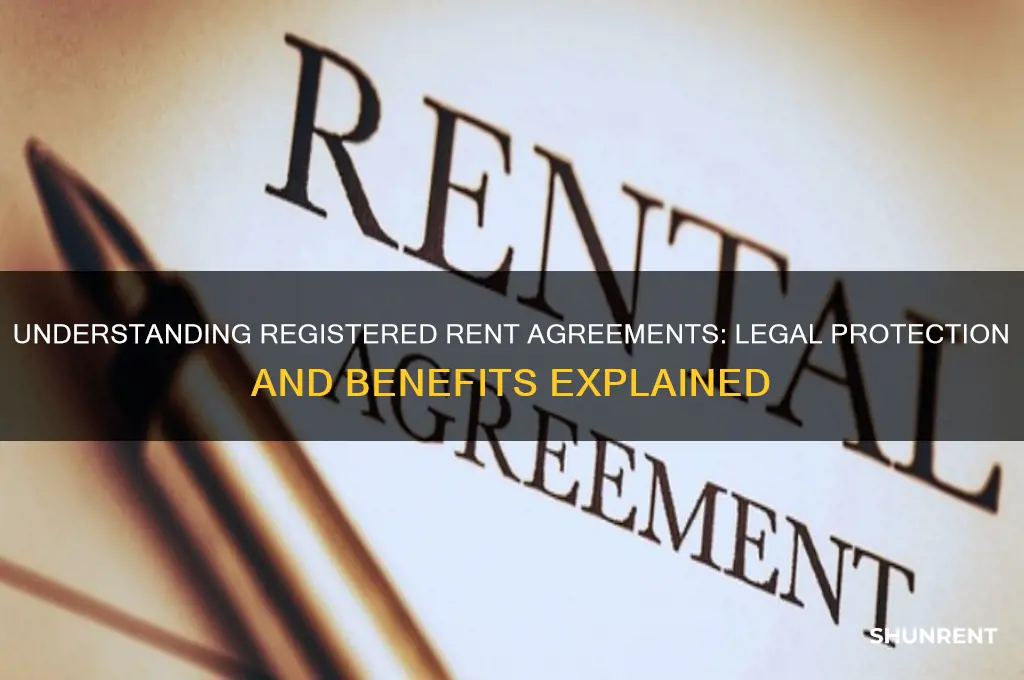 what do you mean by registered rent agreement