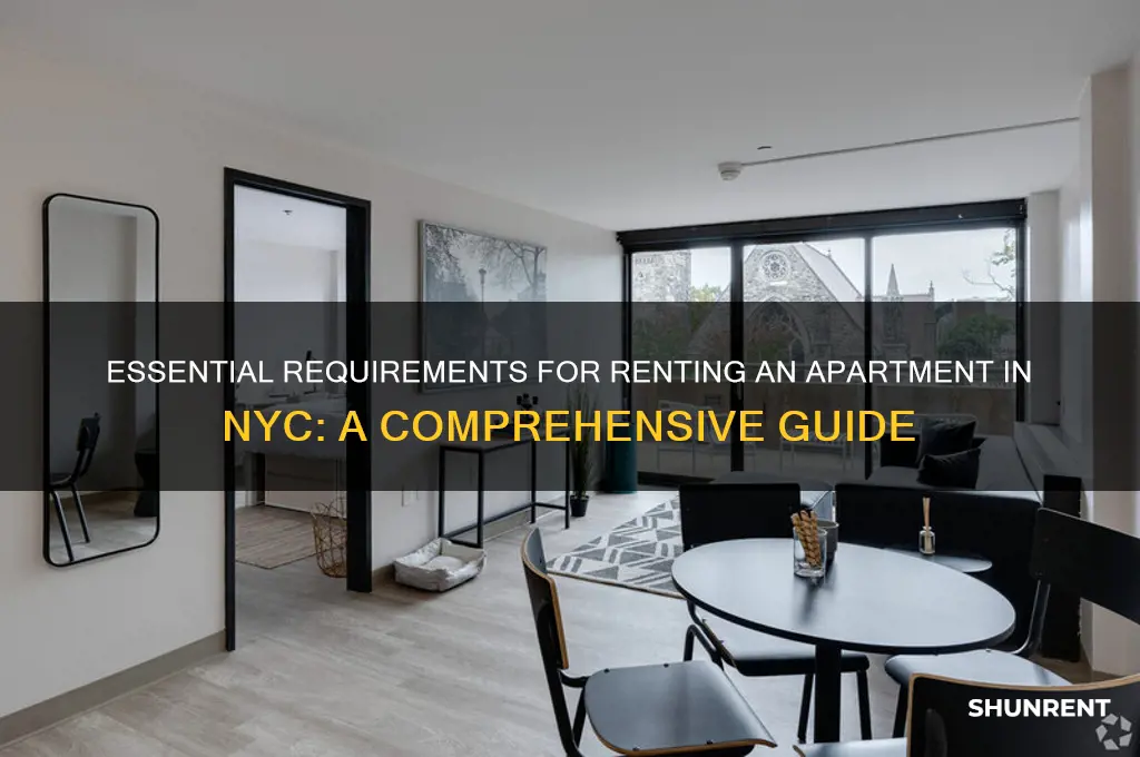 what do you meed to rent an appointment in nyc